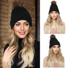 Wigyy Black Beanie Wig Hair Extensions - Effortless Glamor