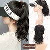 Natural Curly Hair Ponytail Open Top Wig Hat - Effortless Glamor