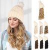 WigyyIns Hot Hat Hair Extension Long Wavy Curly White Hat Wig - Effortless Glamor