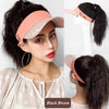 Natural Curly Hair Ponytail Open Top Wig Hat - Effortless Glamor