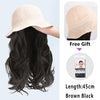 Summer Hat Wigs With Curly Hair - Effortless Glamor