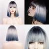 16 Colors ShortBob Wigs with Bangs - Effortless Glamor