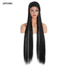 Baseball Cap Wig Women 30inch Long Straight Hair Wig