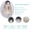 Ins Hot Brown Mixed Blonde Long Wavy Mini Lace Front Wigs - Effortless Glamor