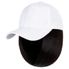 Ins Hot Baseball Cap with 14'' Hair Extensions Adjustable Wig - Effortless Glamor