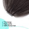 100% Human Hair Clip in Air Bangs - Effortless Glamor