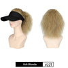 Women's Empty Top Hat Medium Wool Curly Wig For Daily Use - Effortless Glamor