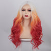 Ins Hot Long Curly Mini Lace Front Colorful Wigs - Effortless Glamor