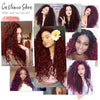 Kinky Curly Wigs Wind Red Cosplay Mini Lace Front Wigs - Effortless Glamor