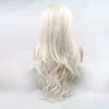 2021 Creamy White Wave Mini Lace Front Wigs - Effortless Glamor