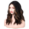 2022 Hot Black Brown Mini Lace Front Gradient Wig - Effortless Glamor