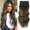 4pcs/set Long Wavy Hair Extensions Clip In Hair Extensions - Effortless Glamor