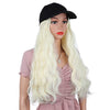 Long Wave Baseball Cap withWavy Women Wig Hats - Effortless Glamor