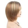 Ash Blonde Layered Bob Wigs with Air Bangs Short Straight Wig For Women - Effortless Glamor