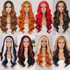 Long Natural Wave Black Wigs Middle Curly Wigs for Daily Use Hairs