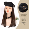 Long Hair Beret Wig - Effortless Glamor