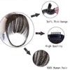 100% Human Hair Clip in Air Bangs - Effortless Glamor