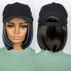 Synthetic Natural Wigs Hat Seamless Connection Hair Extension for Women Wigs Short Bob Baseball Cap Wig - Effortless Glamor