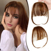 100% Human Hair Clip in Air Bangs - Effortless Glamor