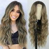 Ins Hot Brown Mixed Blonde Long Wavy Mini Lace Front Wigs - Effortless Glamor