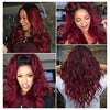 Long Black Curly Wavy Mini Lace Wig For Women - Effortless Glamor