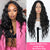 Synthetic Long Curly Wig For Black Women Natural Middle Part Hairline Heat Resistant Daily Use Wigs