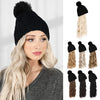 WigyyIns Hot Hat Hair Extension Long Wavy Curly Black Hat Wig - Effortless Glamor