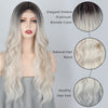 Ins Hot Brown Mixed Blonde Long Wavy Mini Lace Front Wigs - Effortless Glamor