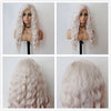 New Wave Golden Fluffy Hot Wigs - Effortless Glamor