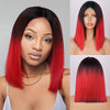 Ins Hot Ombre Blonde Pink Bob Mini Lace Wigs