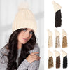 WigyyIns Hot Hat Hair Extension Long Wavy Curly White Hat Wig - Effortless Glamor