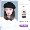 Beret Volume Straight Short Hair Cap Wig - Effortless Glamor