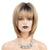 Ash Blonde Layered Bob Wigs with Air Bangs Short Straight Wig For Women - Effortless Glamor