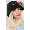 Lamb Hair Fisherman Hat mid-Length Wig - Effortless Glamor