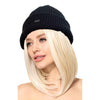 Beanie Hats for Women with Hair Wig Attached Winter Hats Knit Cap - Effortless Glamor