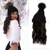 WigyyIns Hot Women Beanie Hat with Hair - Effortless Glamor