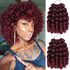 8inches Ombre Braiding Hair Jumpy Wand Curl Crochet Braids Synthetic Crochet Hair Extension for Black Women - Effortless Glamor