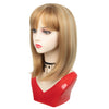 14 Inches Strawberry Blonde Straight Bob Wigs - Effortless Glamor