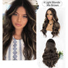 Ins Hot Middle Part Long Wavy Curly Hair Many Colors Small Lace Wig