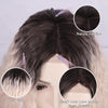 Ombre Blonde Short Kinky Curl Mini Lace Front Wigs - Effortless Glamor