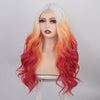 Ins Hot Long Curly Mini Lace Front Colorful Wigs - Effortless Glamor