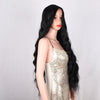 2021 Hot Black Long Curl Mini Lace Front Wigs - Effortless Glamor