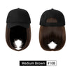 Baseball Cap Wig Hat With Hair Wig Naturally Cap With Wig Hat Wigs - Effortless Glamor