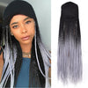 24inch Long Braiding Hair Baseball Cap Wig Box Braid wig - Effortless Glamor