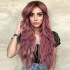 Ins Hot Brown Mixed Blonde Long Wavy Mini Lace Front Wigs - Effortless Glamor