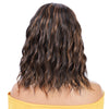 2022 Blinde Short Water Wave for Women Middle Point Natural Hairline Heat Resistant False Hair - Effortless Glamor