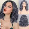 2022 Blinde Short Water Wave for Women Middle Point Natural Hairline Heat Resistant False Hair - Effortless Glamor