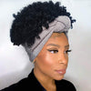 Hot Sexy Kinky Curly Wig with Cross Pink Headband - Effortless Glamor