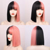 16 Colors ShortBob Wigs with Bangs - Effortless Glamor