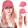 Pink Baseball Cap Wig - Effortless Glamor